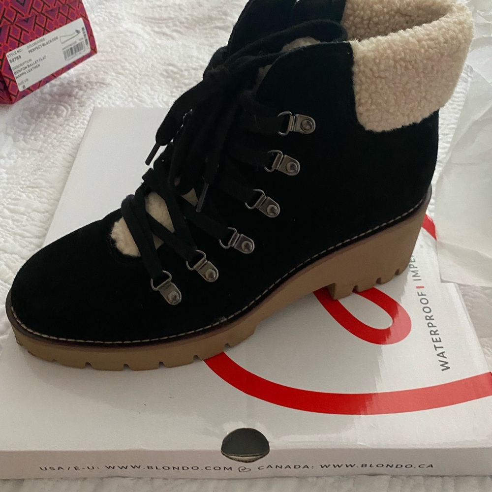 Blondo Women's Black Suede Boots - Picture 2 of 3